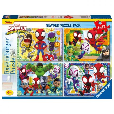 PUZZLE 4X42 PZAS SPIDEY Y SUS AMIGOS RAVENSBURGER