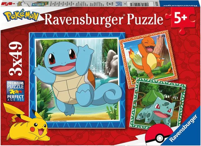 PUZZLE 3X49 PZAS  POKEMON RAVENSBURGER 