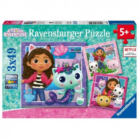 PUZZLE 3X49 PZAS GABBY´S DOLLHOUSE RAVENSBURGUER