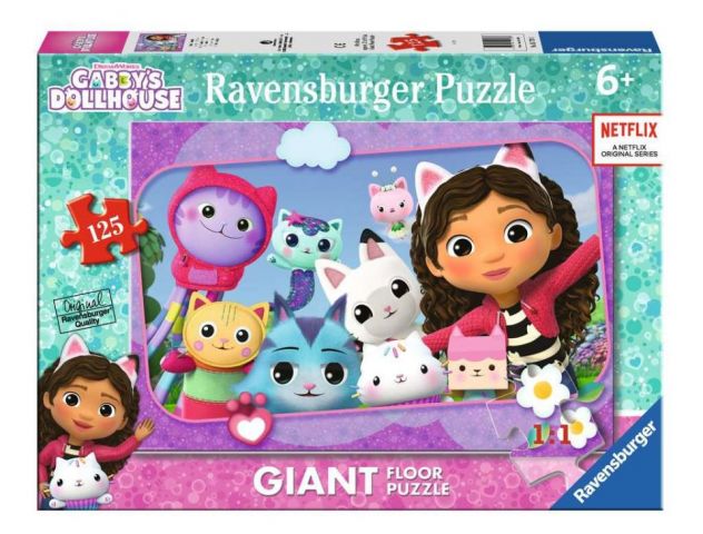 PUZZLE SUELO 125 PZAS GABBY DOLLHOUSE RAVENSBURGER