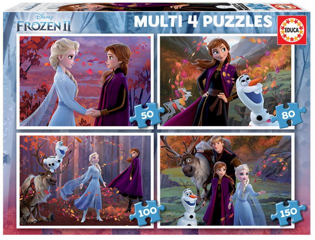 MULTI 4 PUZZLES FROZEN II EDUCA