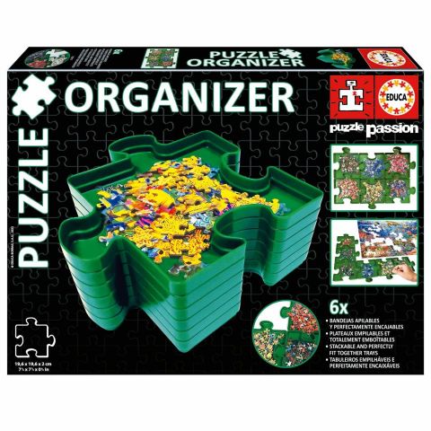 ORGANIZADOR DE PUZZLES 6 BANDEJAS APILABLES EDUCA