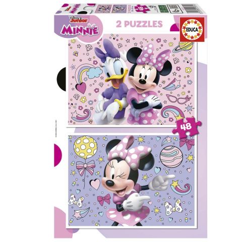 PUZZLE 2X48 PZAS MINNIE Y DAISY EDUCA