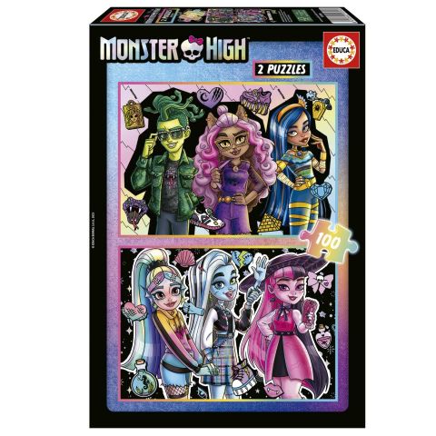 PUZZLE 2X100 PZAS MONSTER HIGH EDUCA