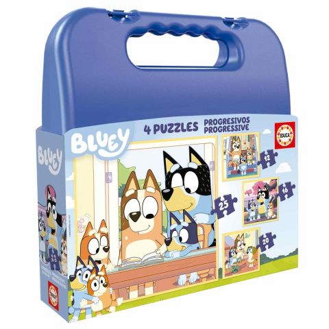 PUZZLE MALETA PROGRESIVOS BLUEY EDUCA