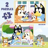 PUZZLE MALETA 2X48 PZAS BLUEY EDUCA