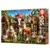 PUZZLE 500 PZAS LOS TRAVIESOS DE LA GRANJA EDUCA