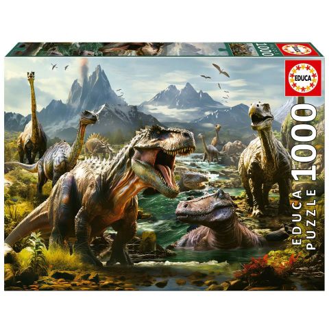 PUZZLE 1000 PZAS DINOSAURIOS FEROCES EDUCA