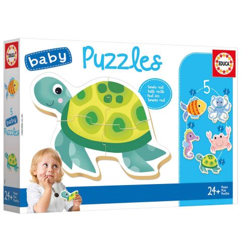 BABY PUZZLES ANIMALES ACUÁTICOS EDUCA