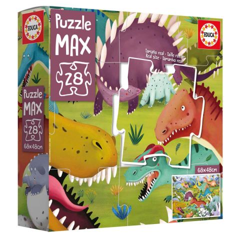 PUZZLE 28 PZAS MAX DINOSAURIOS EDUCA