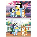 PUZZLE MALETA 2X20 PZAS BLUEY EDUCA