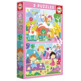 PUZZLE 2X48 PZAS MUNDO DE FANTASÍA EDUCA