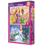 PUZZLE 2X48 PZAS DISNEY PRINCESS EDUCA