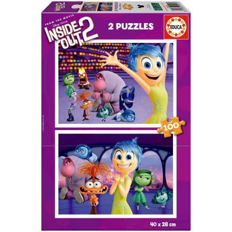 PUZZLE 2X100 PZAS INSIDE OUT 2 EDUCA