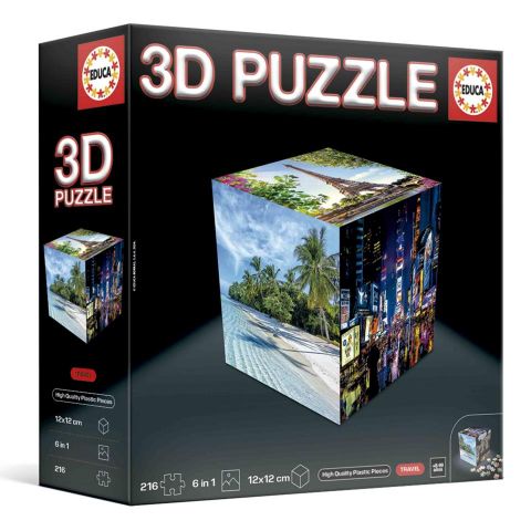 PUZZLE CIUDADES CUBE 3D EDUCA