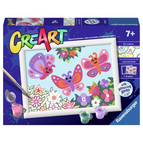 CREART:  MARIPOSAS PINTA POR NÚMEROS RAVENSBURGER