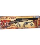 REVOLVER Y RIFLE 8 TIROS WILD WEST GONHER