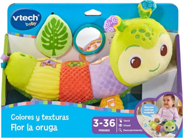 FLOR LA ORUGA ,COLORES Y TEXTURAS VTECH