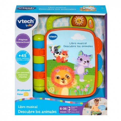 LIBRO MUSICAL DESCUBRE LOS ANIMALES VTECH