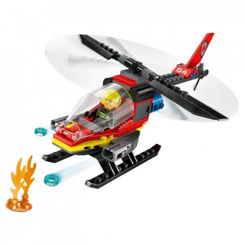 HELICÓPTERO DE RESCATE DE BOMBEROS LEGO CITY