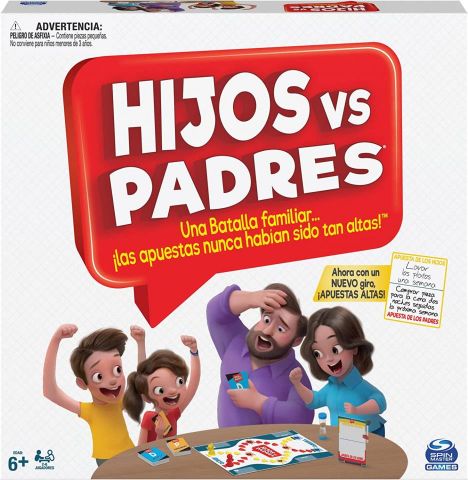 HIJOS vs PADRES JUEGO DE MESA SPIN MASTER 