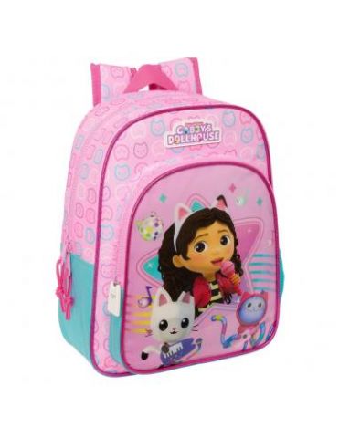 MOCHILA 38 CM GABBY DOLLHOUSE MUSIC SAFTA