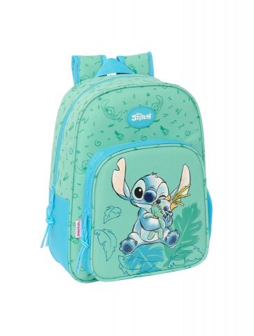 MOCHILA 34 CM STITCH ALOHA INF. ADAPT. CARRO SAFTA