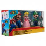 PACK 3 FIGURAS 10 CM SUPER MARIO REINO CHAMPIÑÓN 