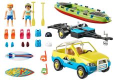 COCHE DE PLAYA CON CANOA PLAYMOBIL 