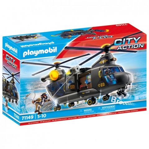 HELICÓPTERO BANANA FUERZAS ESPECIALES PLAYMOBIL