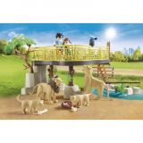 LEONES CON RECINTO EXTERIOR EL ZOO PLAYMOBIL