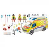 AMBULANCIA CON LUZ Y SONIDO PLAYMOBIL