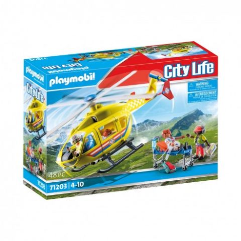 HELICÓPTERO DE RESCATE EMERGENCIAS PLAYMOBIL