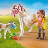 CABALLO CON POTRO PLAYMOBIL 