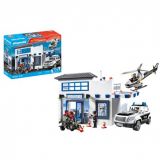 COMISARÍA DE POLICÍA CON HELICÓPTERO PLAYMOBIL