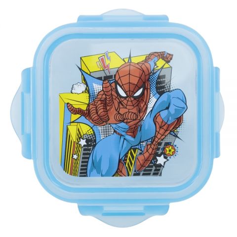 RECIPIENTE SPIDERMAN CUADRADO 290 ML STOR