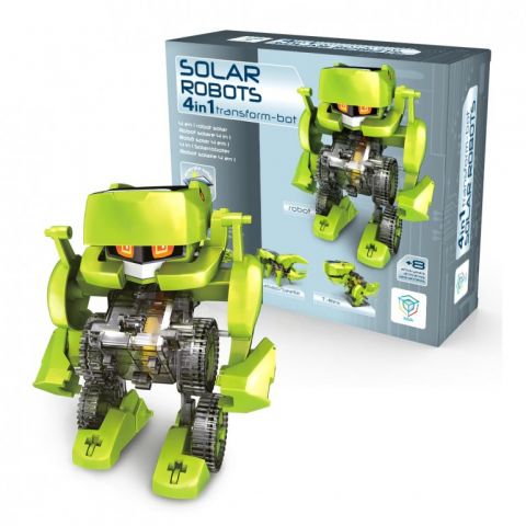 KIT 4 EN 1 SOLAR ROBOTS DEQUBE