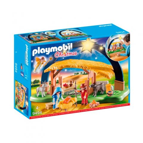 BELÉN CON LUZ PLAYMOBIL