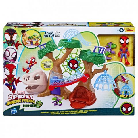 ÁRBOL ARÁCNIDO SPIDEY DINO WEBS MARVEL HASBRO