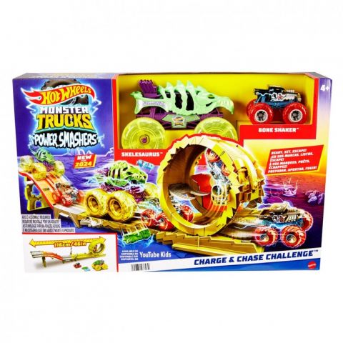 MONSTER TRUCKS PISTA CHALLENGE CON 2 COCHES MATTEL