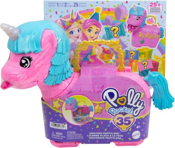 COFRE UNICORNIO PARTYLAND POLLY POCKET MATTEL