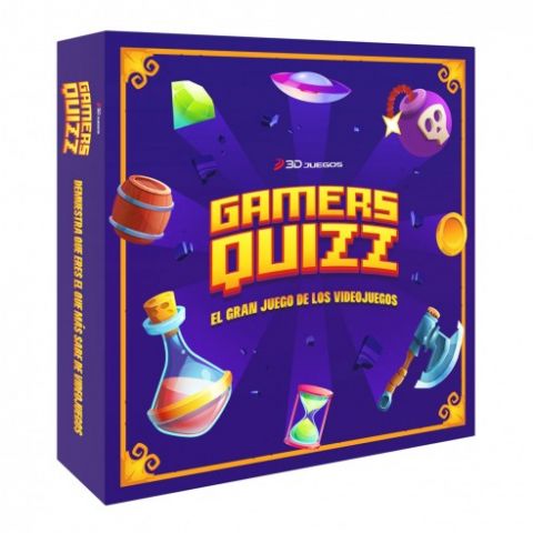 GAMERS QUIZ JUEGO DE MESA 3D JUEGOS